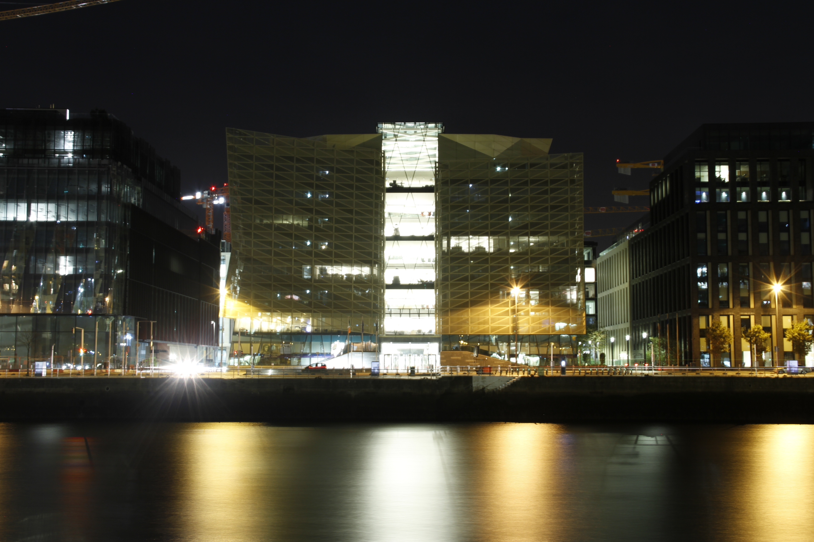 <p>Central Bank of Ireland, Dublin</p>
<p> </p>
<p>Completed in 2017, the new headquarters for Central Bank of Ireland in Dublin Docklands represents a significant restoration of a previously defunct concrete structure where the existing structural frame was largely maintained</p>