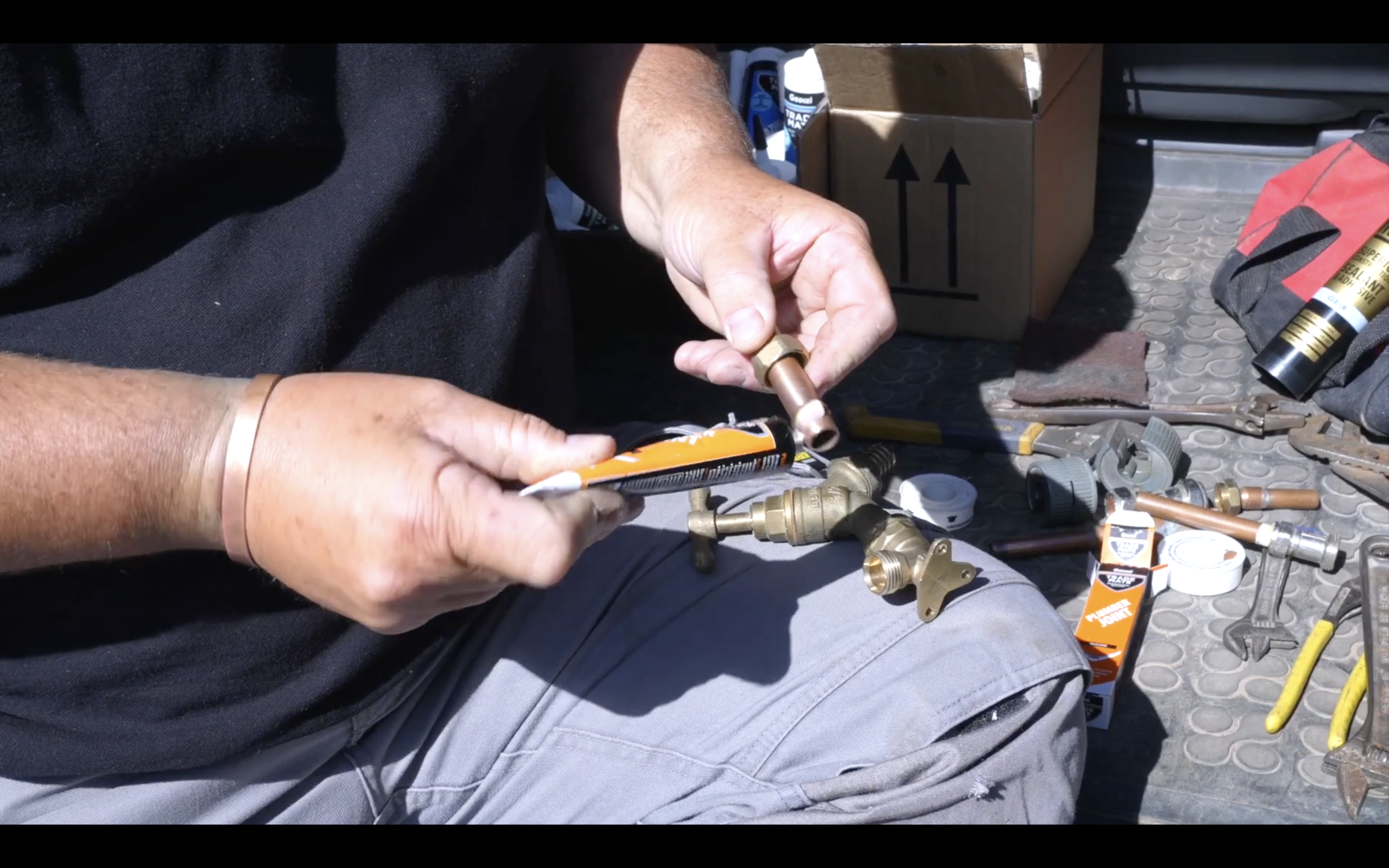 <p>Trade Mate Plumbers Thread is ideal for jointing threaded fittings.</p>