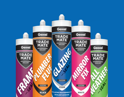 The Trade Mate range also features a number of leading acrylic solutions, such as Trade Mate Glazing Putty.